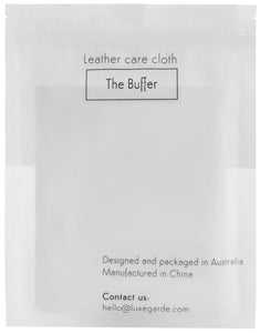luxegarde buffer cloth for leather conditioning back photo