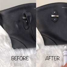 Load image into Gallery viewer, Our Leather Cleanser is key to maintaining luxury leather items such as Chanel lambskin and Louis Vuitton vachetta purses, bags and SLGs. The water-based formulation is ultra gentle and suitable for most leather types. The cleanser gently removes water stains and dirt whilst maintaining suppleness of the leather.