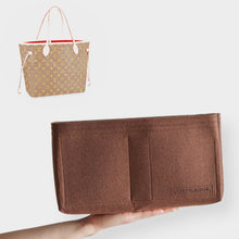 Load image into Gallery viewer, Luxegarde&#39;s Louis Vuitton Neverfull MM Bag Organizer will help to maintain the shape of the purse and allow you to better organize your bag. We measure and design our Bag Organizer Inserts from scratch to ensure a perfect fit.