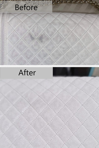How to remove colour transfer from designer leather purses