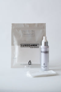 Our Leather Cleanser is key to maintaining luxury leather items such as Chanel lambskin and Louis Vuitton vachetta purses, bags and SLGs. The water-based formulation is ultra gentle and suitable for most leather types. The cleanser gently removes water stains and dirt whilst maintaining suppleness of the leather.