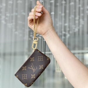 lv keychain wristlet