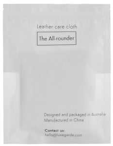 luxegarde all rounder cloth for leather precleaning back photo