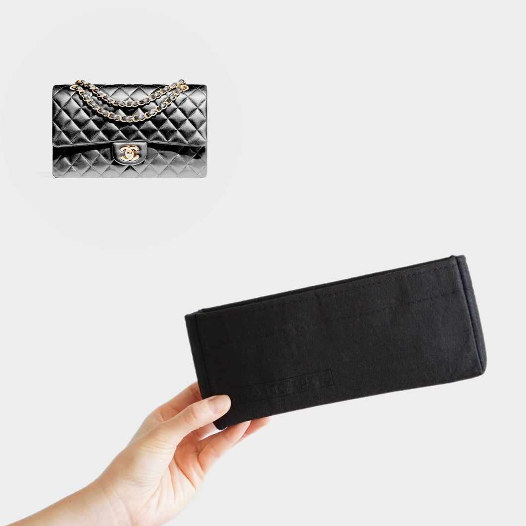 Luxegarde's Chanel Medium Classic Flap Bag Organizer will help to maintain the shape of the purse and allow you to better organize your bag. We measure and design our Bag Organizer Inserts from scratch to ensure a perfect fit.