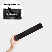 Load image into Gallery viewer, Luxegarde&#39;s Chanel Medium Boy Bag Base Shaper will help to maintain the base shape of the purse, prevent sagging, and increase amount of space in the bag. The Small Diana felt base insert prevent keys and pens from scratching.