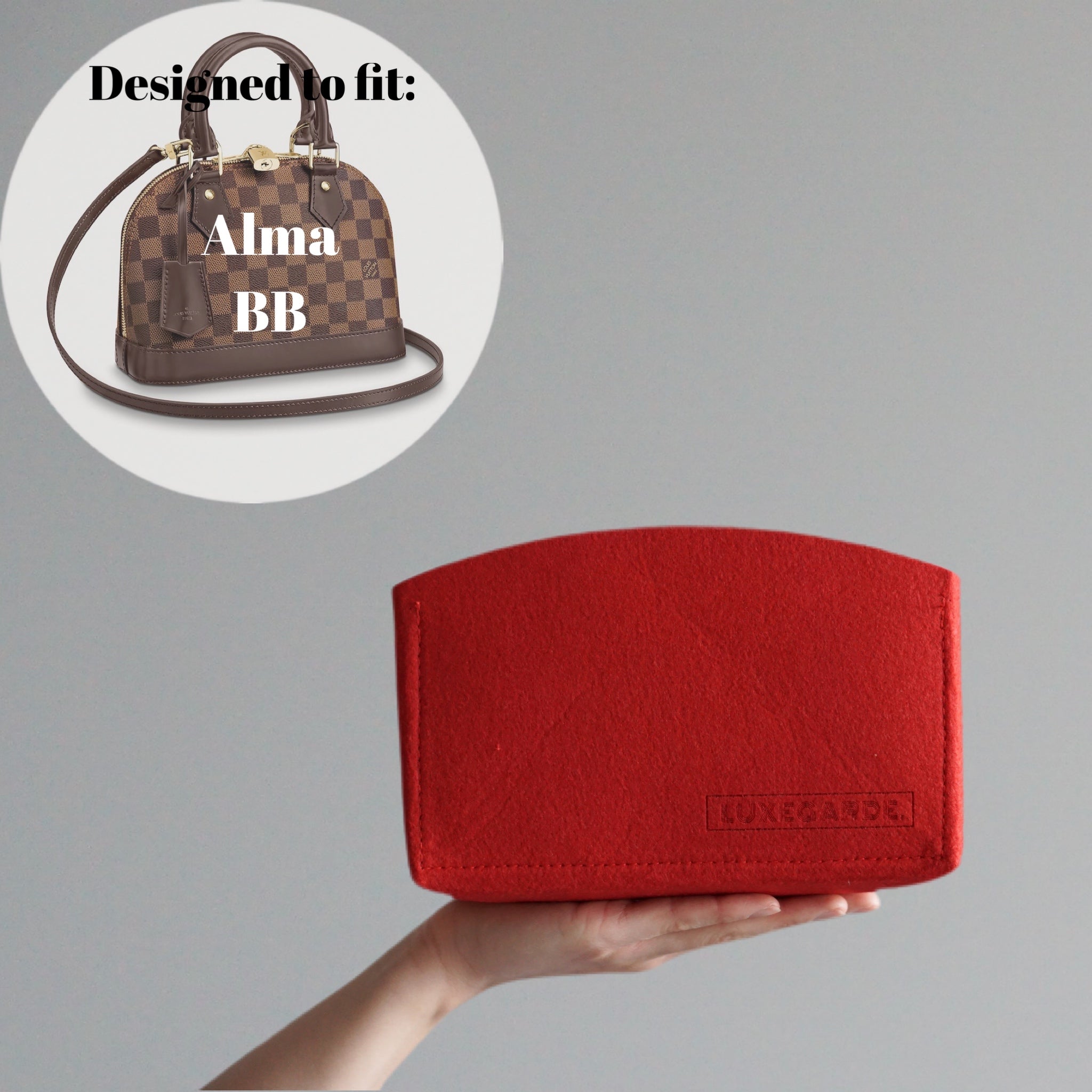 Luxury Felt Organiser / Insert / Liner for Neo Alma BB Made in 