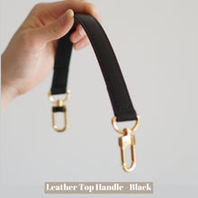 Load image into Gallery viewer, Our Leather Top Handle is the perfect accessory to customise your existing bags (eg Louis Vuitton NeoNoe, Noe BB, Mini Pochette Accessoires, Pochette Metis, Speedy, Chanel Classic Flap) or convert your favourite SLG into a bag (eg Toiletry 26).