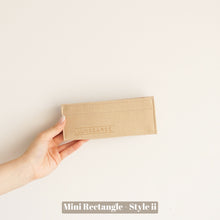 Load image into Gallery viewer, Luxegarde&#39;s Chanel Mini Rectangle Flap Bag Organizer will help to maintain the base shape of the purse and allow you to better organize your bag. We measure and design our Bag Organizer Inserts from scratch to ensure a perfect fit.