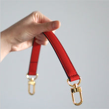 Load image into Gallery viewer, Our Leather Top Handle is the perfect accessory to customise your existing bags (eg Louis Vuitton NeoNoe, Noe BB, Mini Pochette Accessoires, Pochette Metis, Speedy, Chanel Classic Flap) or convert your favourite SLG into a bag (eg Toiletry 26).