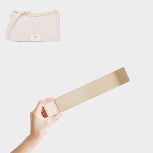 Luxegarde's Chanel Medium Boy Bag Base Shaper will help to maintain the base shape of the purse, prevent sagging, and increase amount of space in the bag. The Small Diana felt base insert prevent keys and pens from scratching.