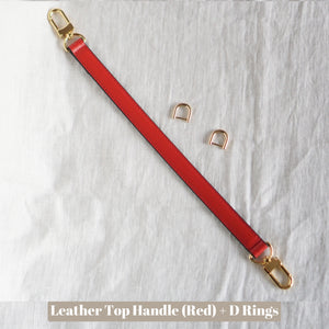 Top Handle Conversion Kit with D Rings and Leather Top Handle Strap
