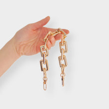 Load image into Gallery viewer, Our Chunky Gold Chain Strap is the perfect accessory to customise your existing bags (eg Louis Vuitton Mini Pochette Accessoires, Pochette Metis, Speedy, Chanel Classic Flap) or convert your favourite SLG into a bag (eg Toiletry 26).