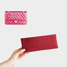Load image into Gallery viewer, Luxegarde&#39;s Chanel Medium Classic Flap Bag Organizer will help to maintain the shape of the purse and allow you to better organize your bag. We measure and design our Bag Organizer Inserts from scratch to ensure a perfect fit.