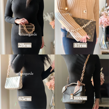 Load image into Gallery viewer, Our Chunky Oval Gold Chain Strap is the perfect accessory to customise your existing bags (eg Louis Vuitton Mini Pochette Accessoires, Pochette Metis, Speedy, Chanel Classic Flap) or convert your favourite SLG into a bag (eg Toiletry 26).