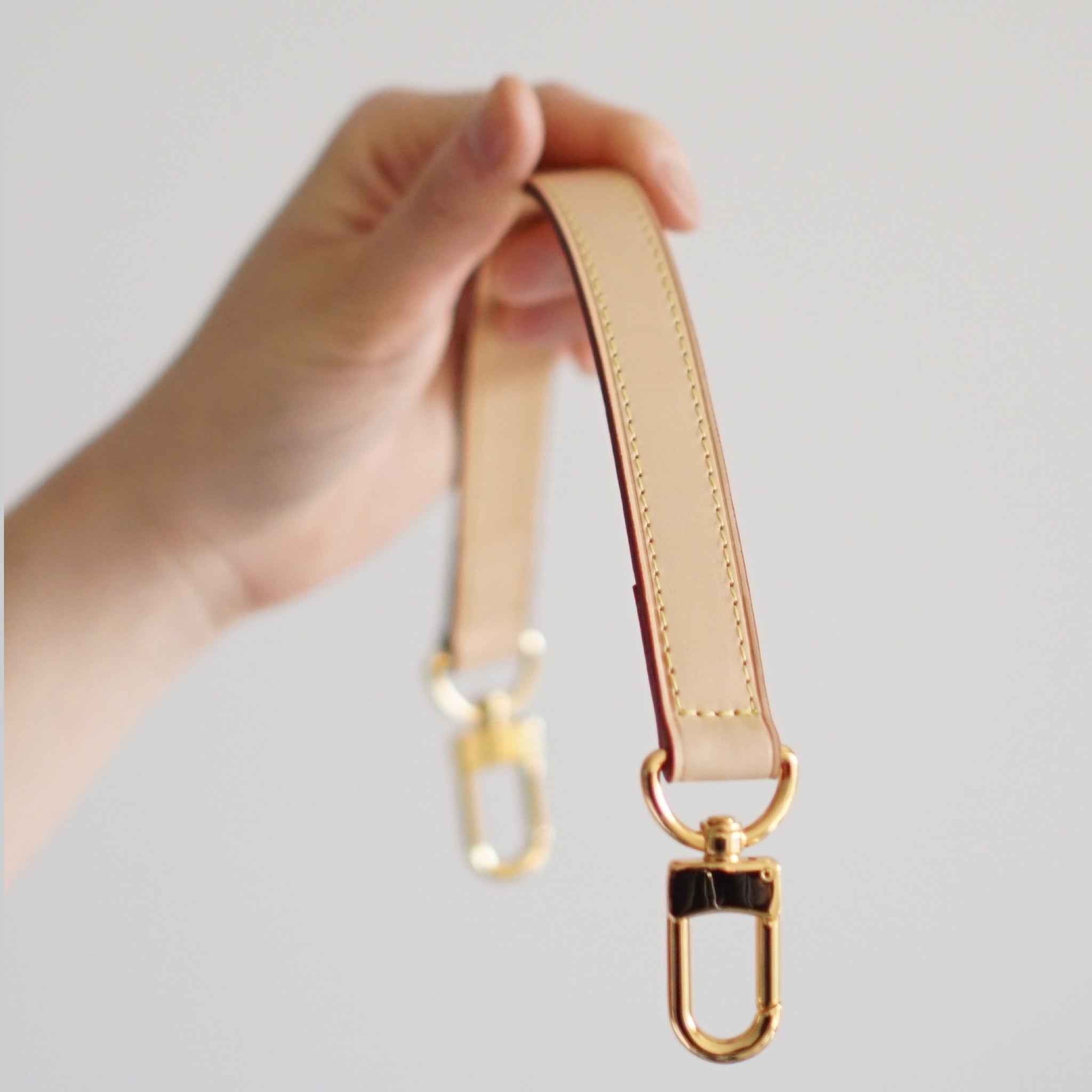 Leather Top Handle Bag Strap For Louis Vuitton Chanel Gucci Luxegarde