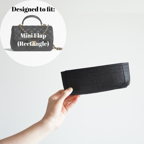 Luxegarde's Chanel Mini Rectangle Flap Bag Organizer will help to maintain the base shape of the purse and allow you to better organize your bag. We measure and design our Bag Organizer Inserts from scratch to ensure a perfect fit.