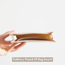 Load image into Gallery viewer, Our Toiletry Pouch 19 Bag Shaper / Organizer is the ultimate accessory for this Louis Vuitton Pouch! It will help to convert the Pouch into a crossbody bag, maintain the shape and prevent keys and pens from marking the bottom. You can add our 24k Gold-Plated Chain or Premium Gold Chain to finish the look!