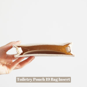 Our Toiletry Pouch 19 Bag Shaper / Organizer is the ultimate accessory for this Louis Vuitton Pouch! It will help to convert the Pouch into a crossbody bag, maintain the shape and prevent keys and pens from marking the bottom. You can add our 24k Gold-Plated Chain or Premium Gold Chain to finish the look!