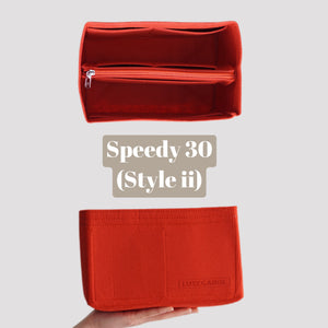 Speedy 30 LV Purse Organizer Insert Liner Shaper Stabilizer Cherry