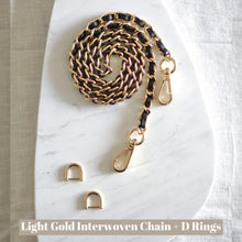Load image into Gallery viewer, Luxegarde’s D Rings are perfect for converting small leather goods that don’t have existing metal loops to clip on chains, but do have e.g. a leather tab onto which the D Rings can be attached. Suitable for Louis Vuitton Cosmetic Pouch, Nice Nano, Mini Nano etc.