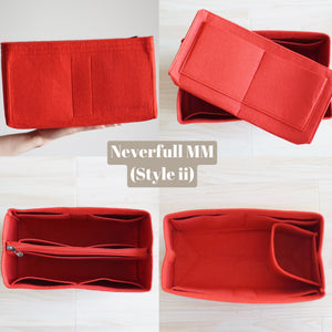 Neverfull MM Organizer] Felt Purse Insert, Bag in Bag, Customized Tot