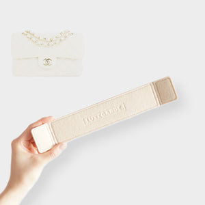 Luxegarde's Chanel Small Classic Flap Base Shaper will help to maintain the base shape of the purse, prevent sagging, and increase amount of space in the bag. The Small Flap felt base insert prevent keys and pens from scratching. Free Shipping Australia wide
