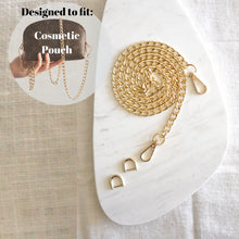 Load image into Gallery viewer, Luxegarde’s D Rings are perfect for converting small leather goods that don’t have existing metal loops to clip on chains, but do have e.g. a leather tab onto which the D Rings can be attached. Suitable for Louis Vuitton Cosmetic Pouch, Nice Nano, Mini Nano etc.
