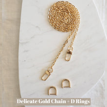 Load image into Gallery viewer, Luxegarde’s D Rings are perfect for converting small leather goods that don’t have existing metal loops to clip on chains, but do have e.g. a leather tab onto which the D Rings can be attached. Suitable for Louis Vuitton Cosmetic Pouch, Nice Nano, Mini Nano etc.
