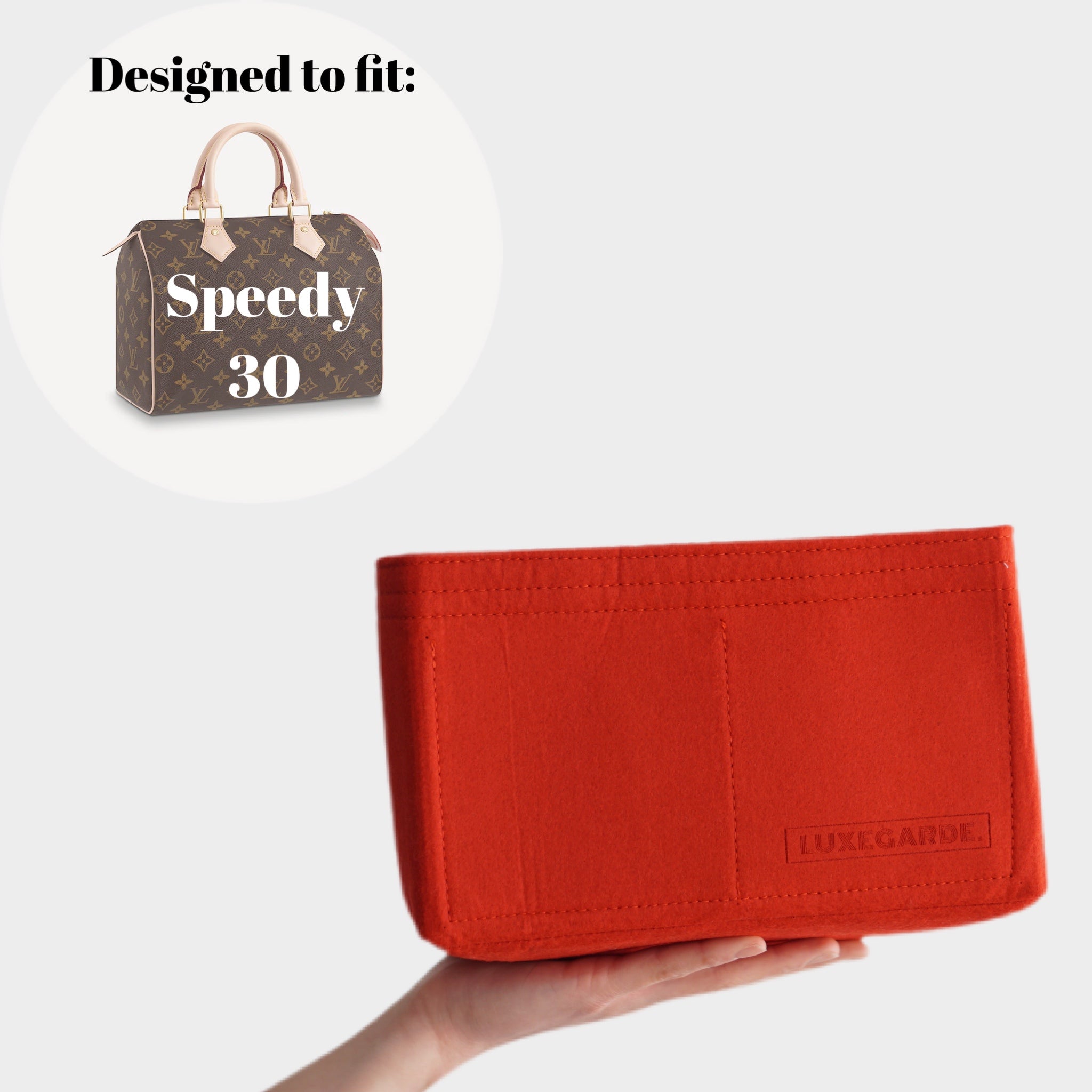 Base Shaper Insert For Speedy 30 - Luxury Vegan Leather