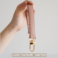 Load image into Gallery viewer, Our Leather Top Handle is the perfect accessory to customise your existing bags (eg Louis Vuitton NeoNoe, Noe BB, Mini Pochette Accessoires, Pochette Metis, Speedy, Chanel Classic Flap) or convert your favourite SLG into a bag (eg Toiletry 26).