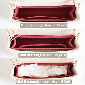 Bag Organizer Insert For Mini Rectangle Top Handle