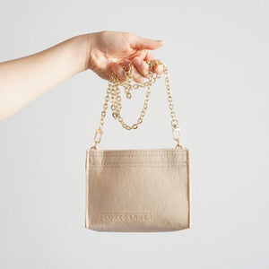 Our Toiletry Pouch 19 Bag Shaper / Organizer is the ultimate accessory for this Louis Vuitton Pouch! It will help to convert the Pouch into a crossbody bag, maintain the shape and prevent keys and pens from marking the bottom. You can add our 24k Gold-Plated Chain or Premium Gold Chain to finish the look!