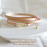 Our Pouch Converter Ring is perfect for turning your pouches into a wristlet or crossbody bag. Perfect for any pouches with a zipper - including Chanel O Case, Chanel Pouch, Louis Vuitton Key Pouch, or Louis Vuitton Neverfull Pouch