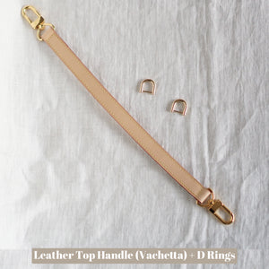 Top Handle Conversion Kit with D Rings and Leather Top Handle Strap