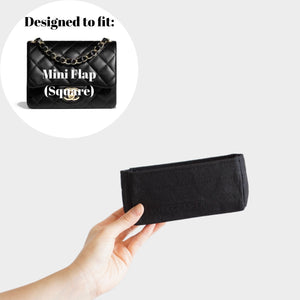 Luxegarde's Chanel Mini Square Flap Bag Organizer will help to maintain the base shape of the purse and allow you to better organize your bag. We measure and design our Bag Organizer Inserts from scratch to ensure a perfect fit.