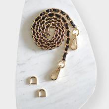 Load image into Gallery viewer, Luxegarde’s D Rings are perfect for converting small leather goods that don’t have existing metal loops to clip on chains, but do have e.g. a leather tab onto which the D Rings can be attached. Suitable for Louis Vuitton Cosmetic Pouch, Nice Nano, Mini Nano etc.