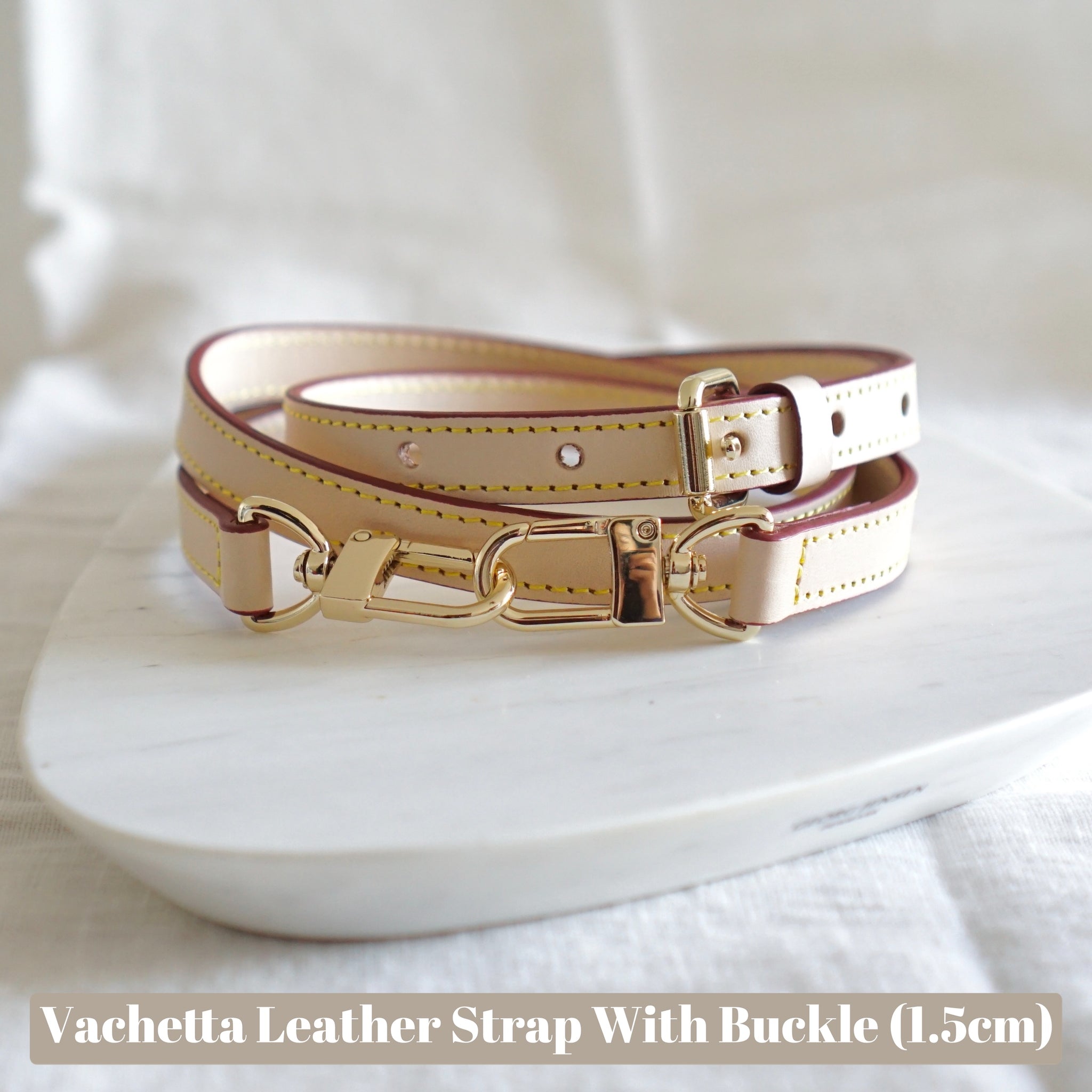 A Louis Vuitton strap replacement Made from vachetta leather then
