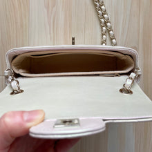Load image into Gallery viewer, Luxegarde&#39;s Chanel Mini Rectangle Flap Bag Organizer will help to maintain the base shape of the purse and allow you to better organize your bag. We measure and design our Bag Organizer Inserts from scratch to ensure a perfect fit.
