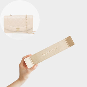 Luxegarde's Chanel Small Diana Bag Base Shaper will help to maintain the base shape of the purse, prevent sagging, and increase amount of space in the bag. The Small Diana felt base insert prevent keys and pens from scratching.