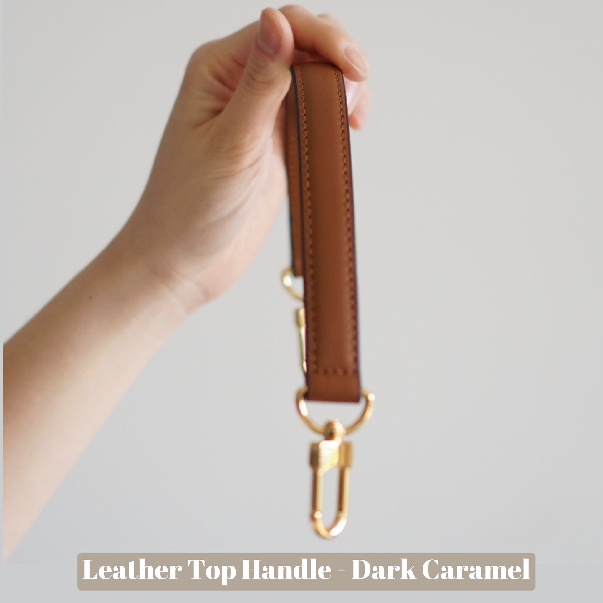 louis vuitton dark brown leather shoulder strap