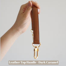 Load image into Gallery viewer, Our Leather Top Handle is the perfect accessory to customise your existing bags (eg Louis Vuitton NeoNoe, Noe BB, Mini Pochette Accessoires, Pochette Metis, Speedy, Chanel Classic Flap) or convert your favourite SLG into a bag (eg Toiletry 26).