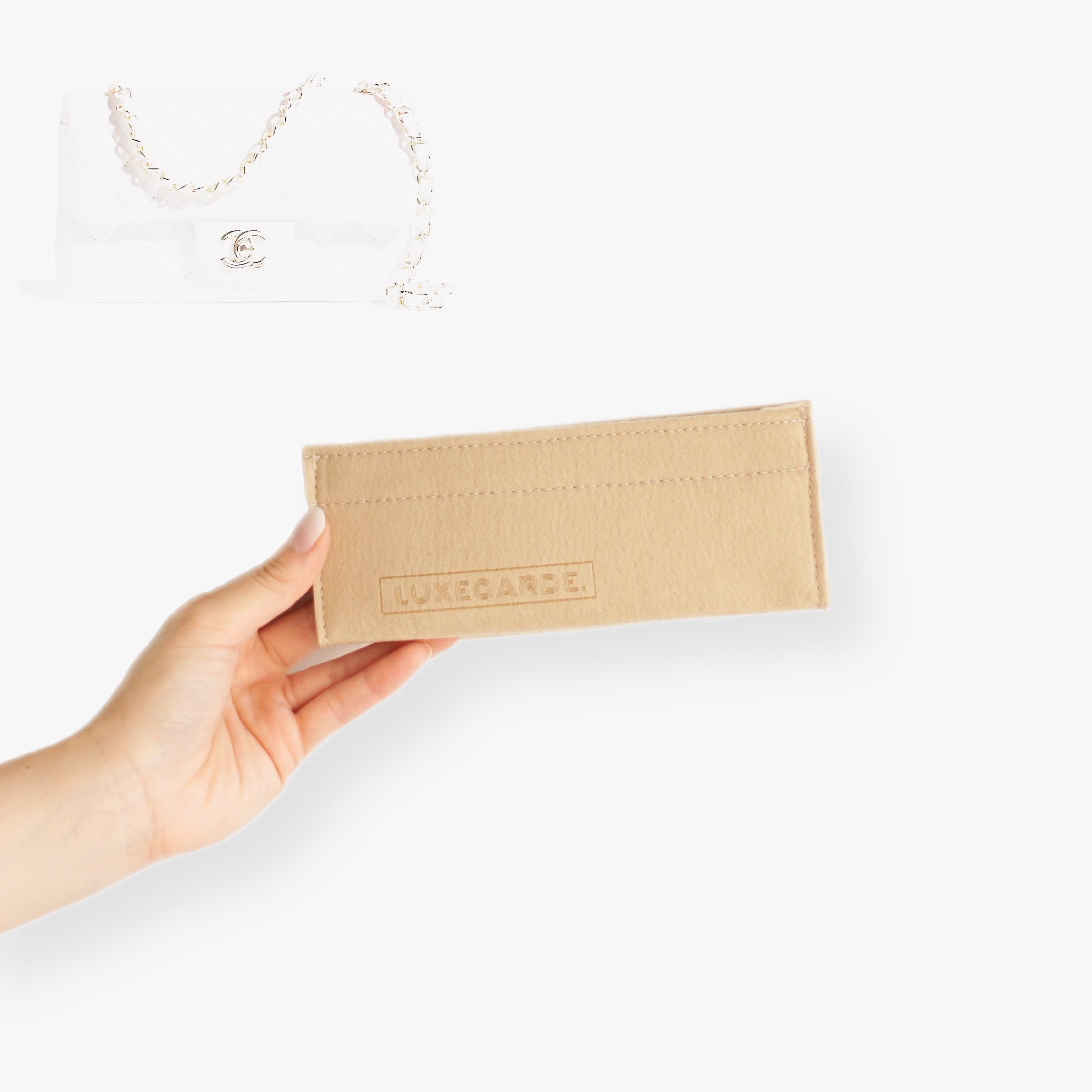 Zoomoni Premium Bag Organizer for Chanel Classic Flap New Mini With Top  Handle (20cm) (Handmade/20 Color Options) [Purse Organiser, Liner, Insert