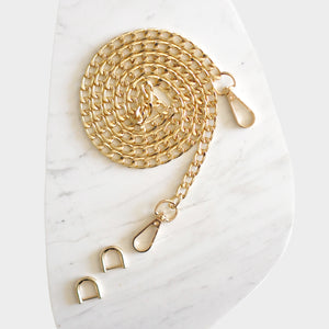 Luxegarde’s D Rings are perfect for converting small leather goods that don’t have existing metal loops to clip on chains, but do have e.g. a leather tab onto which the D Rings can be attached. Suitable for Louis Vuitton Cosmetic Pouch, Nice Nano, Mini Nano etc.