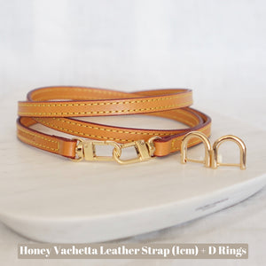Buy Vachetta Leather Wristlet Strap natural Vachetta or Honey
